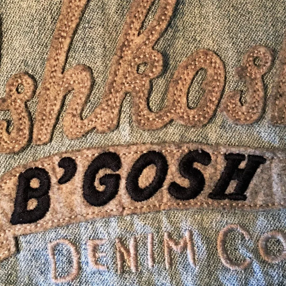 OSHKOSH Felt Logo Denim Overalls | 18M